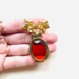 BROCHE FLAT NARANJA (Pieza única)