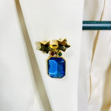 AKRA BLUE BROOCH