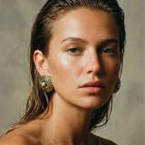 GOLD DAHLIA EARRINGS
