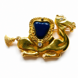 BROCHE CAMEL AZUL (Pieza única)