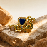 BROCHE CAMEL AZUL (Pieza única)