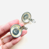 PENDIENTES KUNI PLATA AR PERLA (Pieza única)