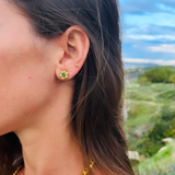 FRESIA D'ORLAN GREEN EARRINGS