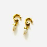 WHITE SAFFRON EARRINGS
