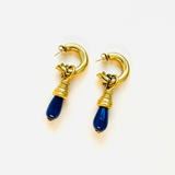 BLUE SAFFRON EARRINGS