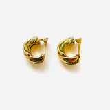 VERA RED STRIPED EARRINGS