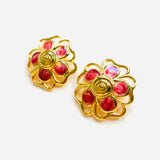 PENDIENTES FLOWERS ROSA