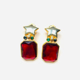 AKRA GARNET EARRINGS