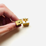 LANVIN GOLD 42 CUFFLINS