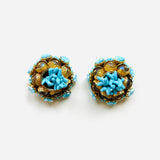 BLUE CORAL EARRINGS