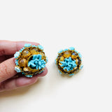 BLUE CORAL EARRINGS