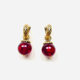 NEBA RED EARRINGS