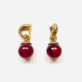 NEBA RED EARRINGS