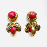 DARA RED EARRINGS