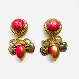 DARA RED EARRINGS