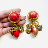 DARA RED EARRINGS