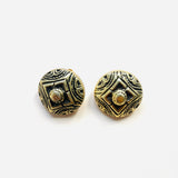 GOLD DAHLIA EARRINGS