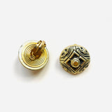 GOLD DAHLIA EARRINGS