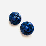 BLUE DAHLIA EARRINGS