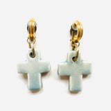 CROSS GRAY EARRINGS