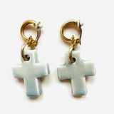 CROSS GRAY EARRINGS